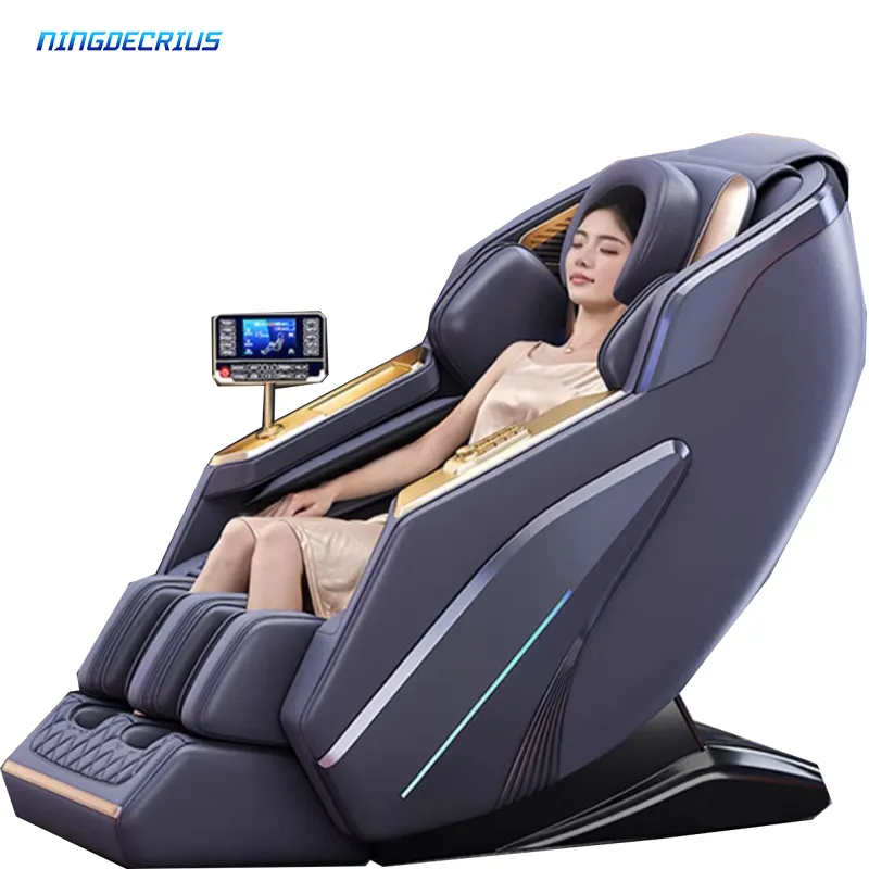 Ningdecrius 2024 nhà máy chất lượng cao 4D đầy đủ cơ thể không trọng lực Ghế Massage SL theo dõi sang trọng Shiatsu Massage điện ghế
