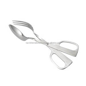Ensemble de couverts au design moderne, décor de mariage fantaisie en forme de ciseaux avec fourchette cuillère en acier inoxydable, ensembles de couverts uniques - Product Image 1