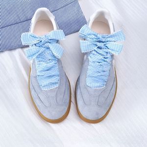 Silk Lace Shoelaces DIY Ballet Style Cute Girl Accessories Flat Casual Style 8mm Width Polyester Material Pair - Product Image 1
