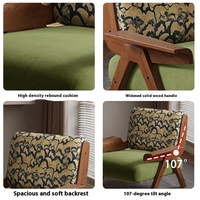 Fauteuil à bascule moderne en bois massif, chaise de loisirs avec dossier, fauteuil relaxant pour salon, appartement
