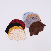 Nouveau bonnet en crochet fait main japonais et coréen pour femme, style rétro élégant, ajouré et respirant, idéal pour l'automne