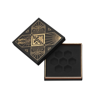 Carton personnalisé vente en gros jeu de dés de luxe emballage cadeau papier rigide avec mousse EVA velours insertion couvercle et boîte de Base