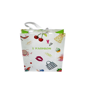 Personalizado colorido reciclable plegable reutilizable termosellado llano, bolsas de compras de comestibles bolsas de compras no tejidas/ - Product Image 4