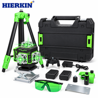Niveau laser 4D HIERKIN personnalisé pour travaux électriques, alignement vertical, 16 lignes, 360°