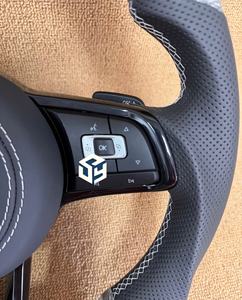 Volant en fibre de carbone compatible avec Volkswagen Polo gti Scirocco GTS GTE GLI R-Line <span class=keywords><strong>Golf</strong></span> 6 Mk4 Mk5 Mk7 <span class=keywords><strong>GTD</strong></span> CC Polo Jetta Passat - Product Image 5