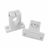 SK16 SK20 SK25 Roulement de support d'arbre de mouvement de guide de rail de tige linéaire d'alliage d'aluminium pour l'imprimante 3D