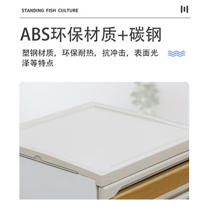 Armoire d'hôpital en plastique et acier à double porte avec roulettes pour maisons de retraite et hôpitaux, design durable - Product Image 3