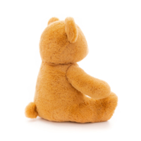 Ours en peluche orange doux avec des pattes, adorable animal en peluche pour cadeau d'enfant et décoration de la maison