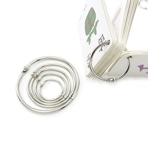 Anneaux <span class=keywords><strong>de</strong></span> <span class=keywords><strong>reliure</strong></span> en acier nickelé <span class=keywords><strong>de</strong></span> marque LM pour cartes flash, cartes indexées, porte-clés - Longueur 14 mm - Product Image 4