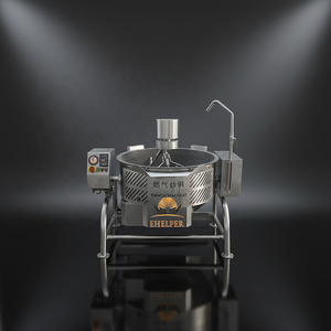 <span class=keywords><strong>Wok</strong></span> de Hierro Fundido Automático de 150L con Descarga Inclinable |   Olla interior de hierro extraíble |   Fuego | Máquina de Cocinar de Hierro Fundido | Freidora - Product Image 1