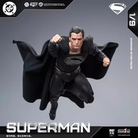 Figura de Acción Fondjoy DC Superman Negro 2.0, Escala 1/9, 19cm/7.6in, Modelo Original Auténtico, Juguete Coleccionable, Regalo