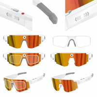 Lunettes Intelligentes de Cyclisme avec Caméra 8MP pour Vlogging, Course, Escalade, Ski, Pêche – S'adapte à Toutes les Formes de Visage (Hommes et Femmes) – Lunettes Meta AI AR BT