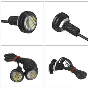 En Stock 12V 23mm 5630 4SMD LED Eagle Eyes luz de conducción Luz de circulación diurna doble Color DRL lámpara de señal de estacionamiento de marcha atrás - Product Image 4