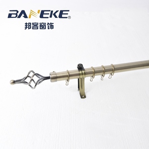 <span class=keywords><strong>Tringle</strong></span> à <span class=keywords><strong>rideau</strong></span> télescopique simple en alliage d'aluminium moderne et réglable de 4 m avec quatre filetages, écoénergétique et stable - Product Image 5