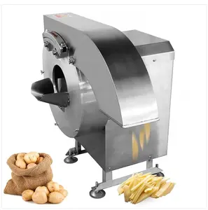 Electric potato cutter French Fries Cutter Potato Chip Carrot Cutter Slicer  Stainless Steel Vegetable Fruit Shredding Machine