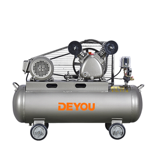 Compresseur d'air à piston lubrifié à entraînement par courroie 220v/50Hz 1,5kW 0,8bar 2HP avec pompe portable - Product Image 1