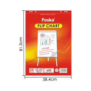 Foska Novo Item 80GSM Flip Chart papel pad