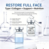 Poudre lyophilisée réparatrice et éclaircissante au tripeptide de cuivre GHK-Cu bleu pour le soin du visage des peaux sensibles OEM/ODM
