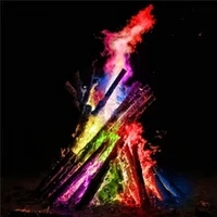 Sachets de feu de joie de feu magique de poudre de flammes colorées de 30g Pyrotechnie Tours de magie Camping en plein air Randonnée Outils de survie