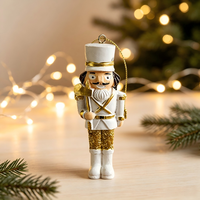 Ornement de Noël Soldat Casse-Noisette en Résine, Meilleure Vente, Petite Décoration de Bureau, Accessoire pour Sapin de Noël