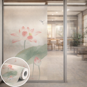 Film de fenêtre givré gaufré effet verre texturé <span class=keywords><strong>D</strong></span> pour bureau - Product Image 1