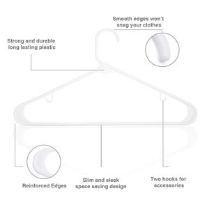 Sinfoo Wholesale White Plastic Clothes <strong>Hanger</strong> - Product Image 4