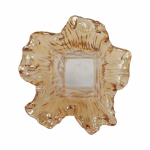 Vaso in vetro con bordo ondulato per l'arredamento del soggiorno, moderno, da tavolo, per uso domestico - Product Image 6