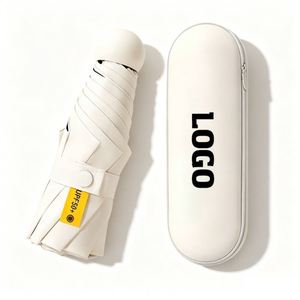 Parapluie pliant de poche mini UPF50+ avec protection UV, personnalisable avec logo, vente en gros usine, idéal comme cadeau d'affaires promotionnel - Product Image 1