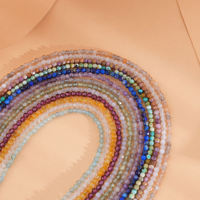 Collier ras du cou minimaliste pour femme avec perles de spinelle facettées de 2 mm, résistant à la transpiration, délicat, pour un usage quotidien décontracté