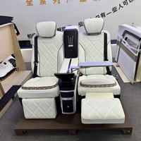 Kit d'aménagement intérieur de luxe Maybach 4 places pour Mercedes Vito V Class Metris W447 W448, avec cloison arrière et TV, kit de modification complet
