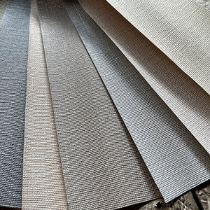 VWC5-037 High-End <strong>Beige</strong> PVC Hotel Wallpaper Luxury <strong>Textured</strong> Fabric Vinyl Fireproof Modern Design for Room Wall <strong>Paper</strong> Covering - Product Image 2