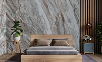 Grandes dalles de marbre Orris Calacatta Crema Modern Fantasy, surface polie et affinée, imperméable, pour comptoir de salle à manger, comptoir de salle de bain et autres applications intérieures.