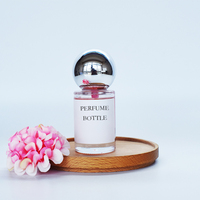 Botella de Perfume de Lujo Transparente de Alta Calidad de 15 ml con Pulverizador, Tapa de Madera, Vidrio Grueso, Impresión de Logotipo Personalizado