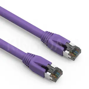 Rekomendasi Pabrikan Kabel Patch Ethernet 15M Cat8 Kabel Rj45 26awg Kabel Ethernet Cat8 ftp 1000ft