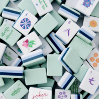 Tuiles de mahjong en acrylique transparent de haute qualité personnalisées, fabriquées à la main, modèle Xilidz Xl-008 en provenance de Chine