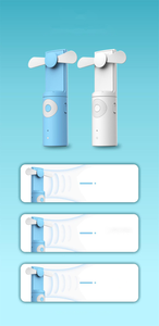 Mini ventilador portátil, nuevo diseño creativo, recargable por USB, respetuoso con el medio ambiente, gran oferta, <span class=keywords><strong>2022</strong></span> - Product Image 3