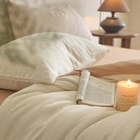 Ensemble de literie hôtelière 4 pièces en coton 100% de qualité supérieure, couleur unie, 200 fils/cm², toutes saisons, écologique, pour usage domestique