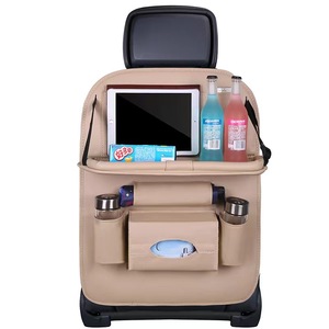 Organizador de asiento trasero de coche, bandeja de mesa plegable, bolsa de almacenamiento de viaje, mesa de comedor - Product Image 2