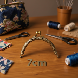 Fibbia per Manico Borsa Ilan 7cm Finitura Bronzo per Creazione Borse Fai da Te - Product Image 2