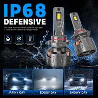 Faro LED Súper Potente Chenlang CL46, 65W por Bombilla, 10000LM, Canbus, IP68, Lámpara para Auto H4 H7 H11 9006 HB3 9005, Luces LED para Autos
