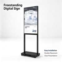 Écran publicitaire LCD vertical double face de taille 49 pouces, écran commercial haute définition, adapté à diverses occasions