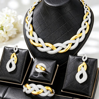 Parure de mariée nigériane de luxe en laiton pour femme, idéale pour les mariages indiens et africains, anniversaires, taille MAXI, motif raisin, 4 pièces en zircon