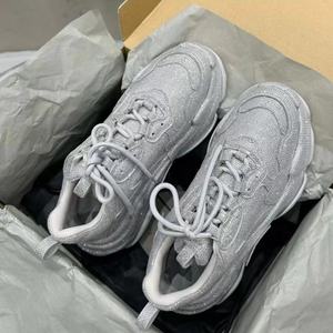 2026 Full-Diamond Classic Original Leather Fabric Chunky Sole Casual <strong>Trainers</strong> Diamond-Studded <strong>Sparkle</strong> - Product Image 1