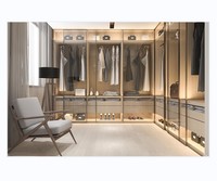 Organiseur de placard mural personnalisé avec porte-chaussures, dressing avec coiffeuse