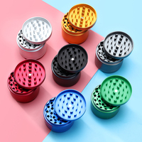 Pas de quantité minimale de commande en gros 55MM 4 couches accessoires pour fumeurs Logo personnalisé broyeur d'herbes en métal