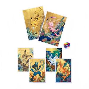 YQ Wholesale 100 feuilles Nouveaux panneaux de fan art Pokémon Fantasy Journey, jeu de cartes à collectionner, écologiques, pour cadeaux de fête - Product Image 4