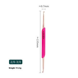 <span class=keywords><strong>Para</strong></span> <span class=keywords><strong>Amazon</strong></span> hecho a mano DIY herramienta de tejer lana TPR goma suave doble ganchillo conjunto 5 ganchos estilo Simple forma cuadrada hecho duradero - Product Image 6