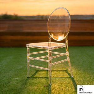 เก้าอี้พลาสติกใสทรงกลมแบบถอดประกอบได้สำหรับงานแต่งงาน งานจัดเลี้ยง และงานอีเว้นท์ - Product Image 5