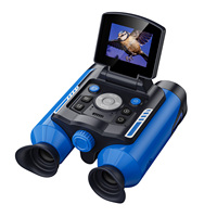 Jumelles d'aventure pour enfants avec caméra, zoom optique 10X, écran IPS 2,4 pouces, vidéo FHD 48MP, vision nocturne, exploration de la nature