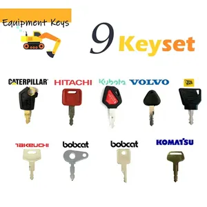 Set di 9 Chiavi Universali per Escavatori e Camion Ribaltabili per JCB, Case, Komatsu, CAT, Hitachi, Lucas - Product Image 1